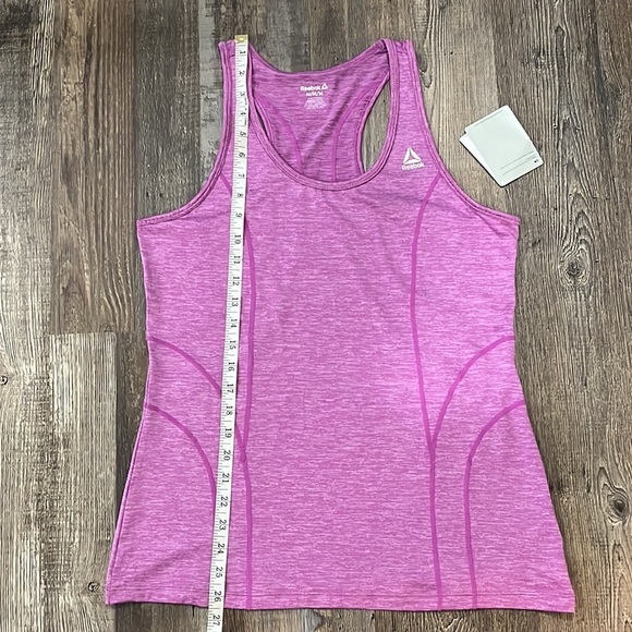 Reebok Training Dynamic Scoop Racerback Slim Athletic Fit Tank Top Orchid Sz M - Picture 12 of 12
